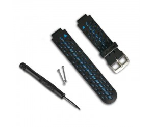 Garmin Replacement Black & Blue Watch Strap Band Approach S6 Forerunner 220 620